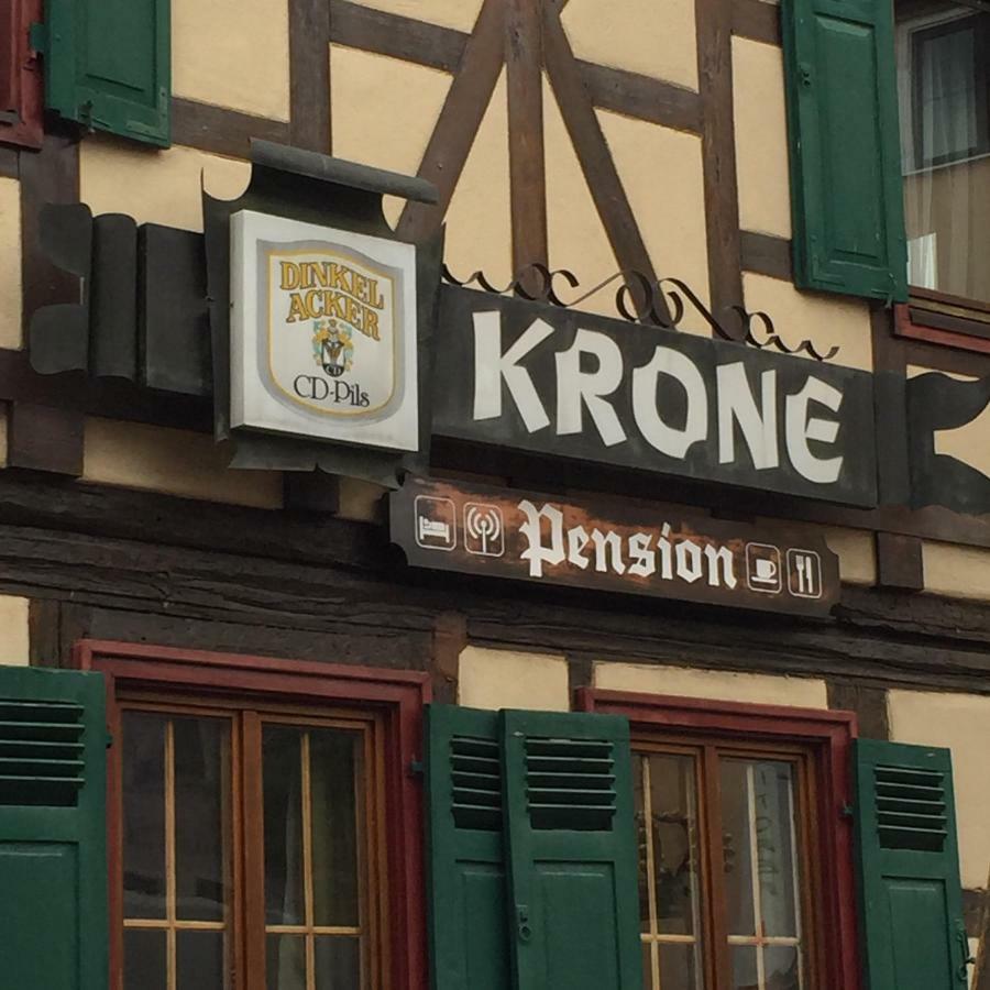 Pension Krone Sternenfels Exteriör bild